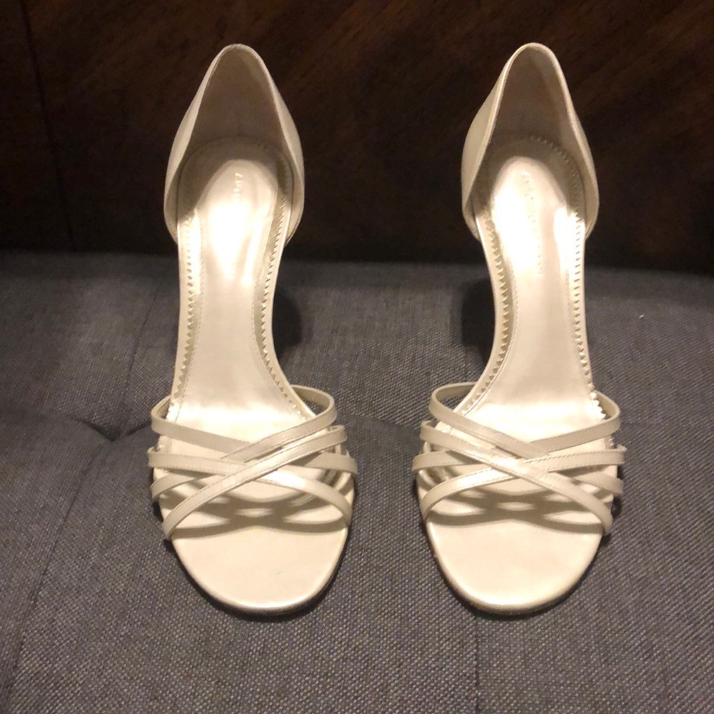 Pearl white heels